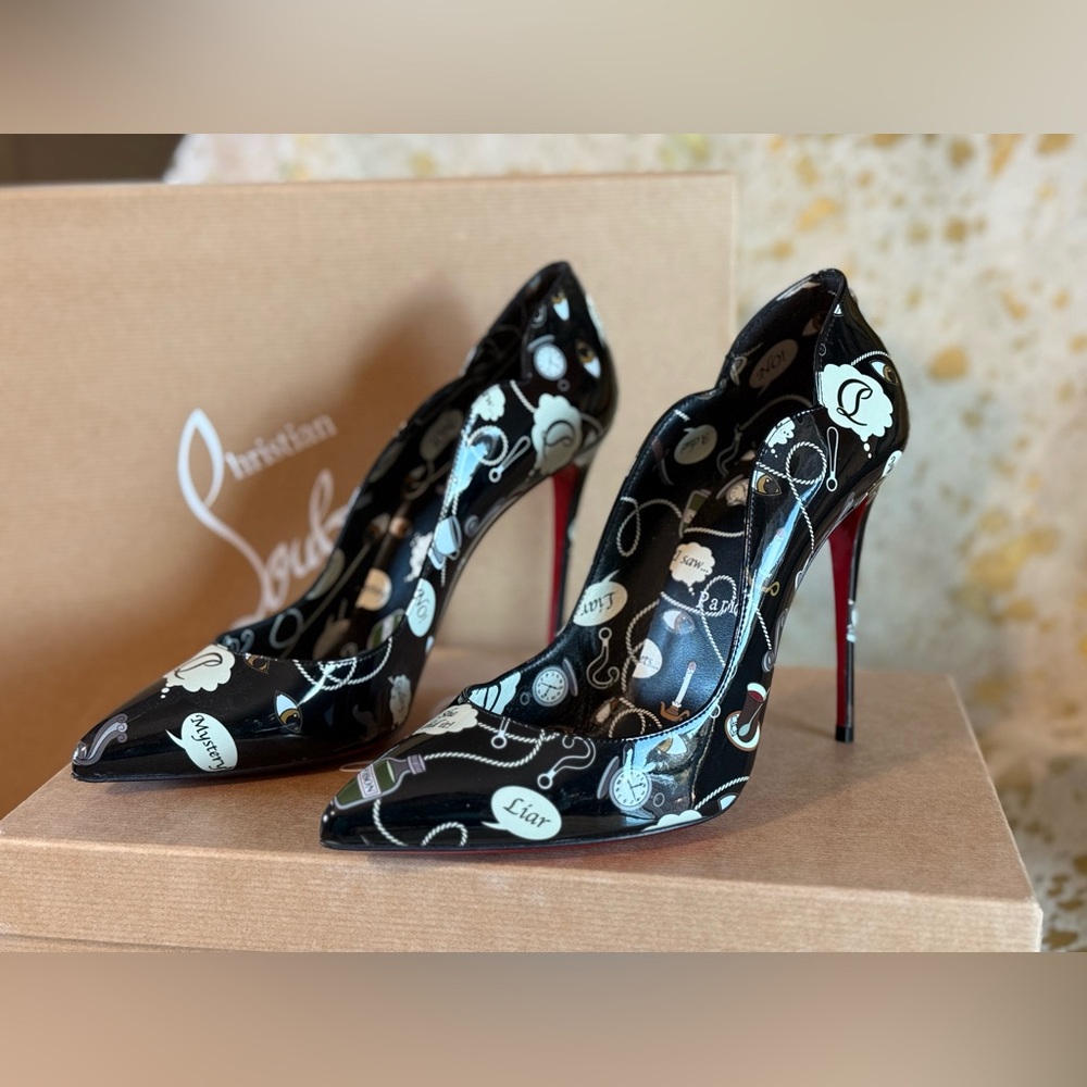 Christian Louboutin Heels. size 39 1/2. Loubi Mystery theme